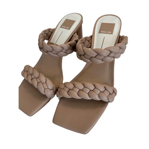 Dolce Vita Ashby Braided Block Heel Sandals - SZ 9.5, Casual Slip On Shoes - Picture 6 of 10